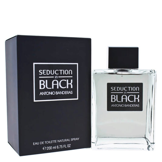 Antonio Banderas Men's Seduction in Black EDT Spray 6.75 oz 8411061737859 - Luxurious Fragrance Available Online in Hong Kong & China