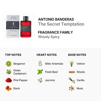 Antonio Banderas Men's The Secret Temptation EDT Spray 3.4 oz (Tester) Fragrances (Wholesale) - Luxurious Fragrance Available Online in Hong Kong & China