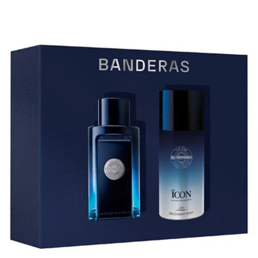 Antonio Banderas - The Icon 2PCS EDT For Men 100ML + Deo Spray 150ML (Wholesale) - Luxurious Fragrance Available Online in Hong Kong & China