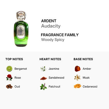 Ardent Unisex Audacity Extrait de Parfum Spray 3.0 oz (Wholesale) - Luxurious Fragrance Available Online in Hong Kong & China