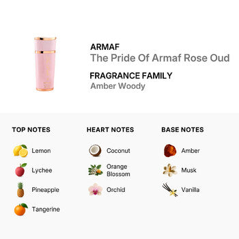 Armaf Ladies The Pride Of Armaf Rose Oud EDP Spray 3.38 oz - Luxurious Fragrance Available Online in Hong Kong & China