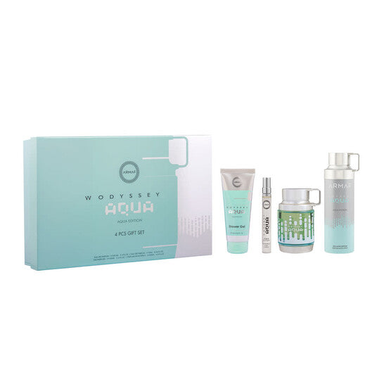 Armaf Men's Aqua Odyssey Aqua 4pcs Gift Set Fragrances - Luxurious Fragrance Available Online in Hong Kong & China