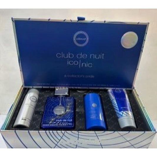 Armaf Men's Club De Nuit Blue Iconic Gift Set Fragrances - Luxurious Fragrance Available Online in Hong Kong & China
