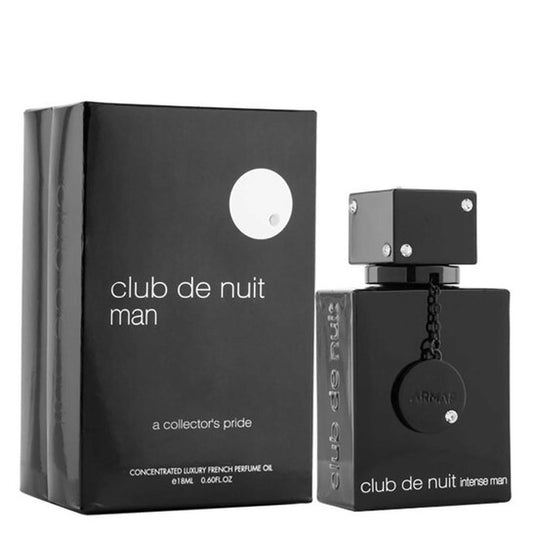Armaf Men's Club De Nuit Intense Perfume Oil 0.6 oz Fragrances - Luxurious Fragrance Available Online in Hong Kong & China