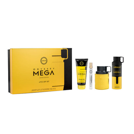 Armaf Men's Mega Odyssey Mega Multi-Color 4pcs EDP Gift Set Fragrances (Wholesale) - Luxurious Fragrance Available Online in Hong Kong & China