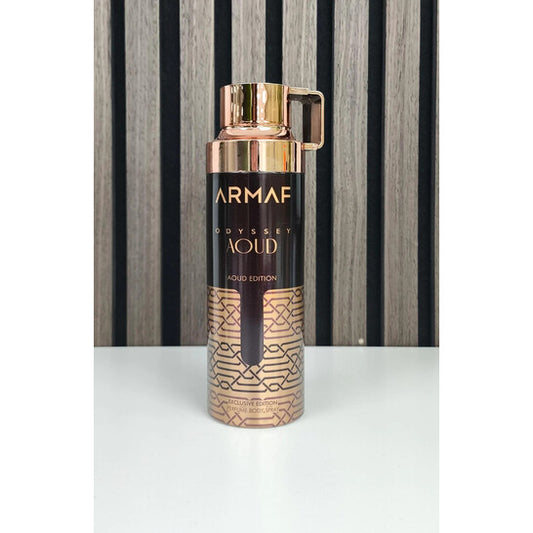 Armaf Men's Odyssey Aoud Body Spray 6.8 oz Fragrances - Luxurious Fragrance Available Online in Hong Kong & China