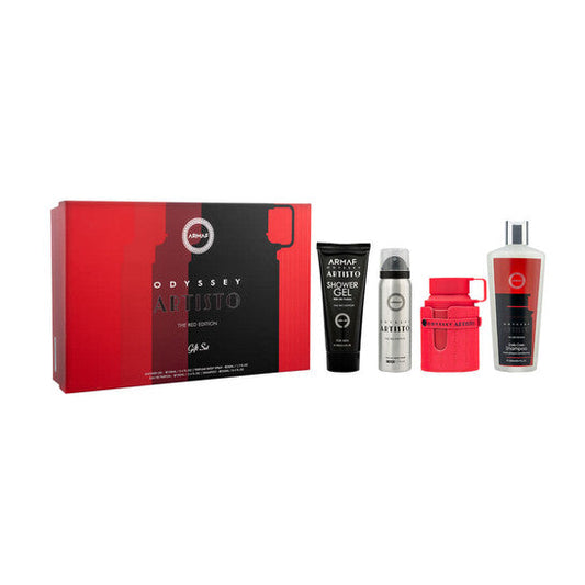 Armaf Men's Odyssey Artisto Red 4pcs EDP Gift Set Fragrances (Wholesale) - Luxurious Fragrance Available Online in Hong Kong & China