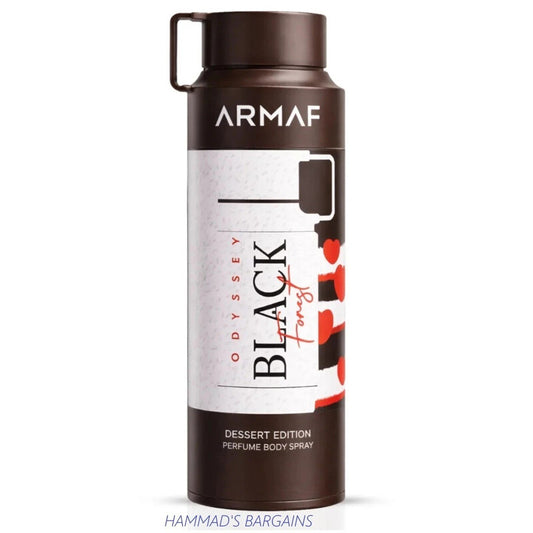 Armaf Men's Odyssey Black Forest Body Spray 6.8 oz Fragrances (Wholesale) - Luxurious Fragrance Available Online in Hong Kong & China
