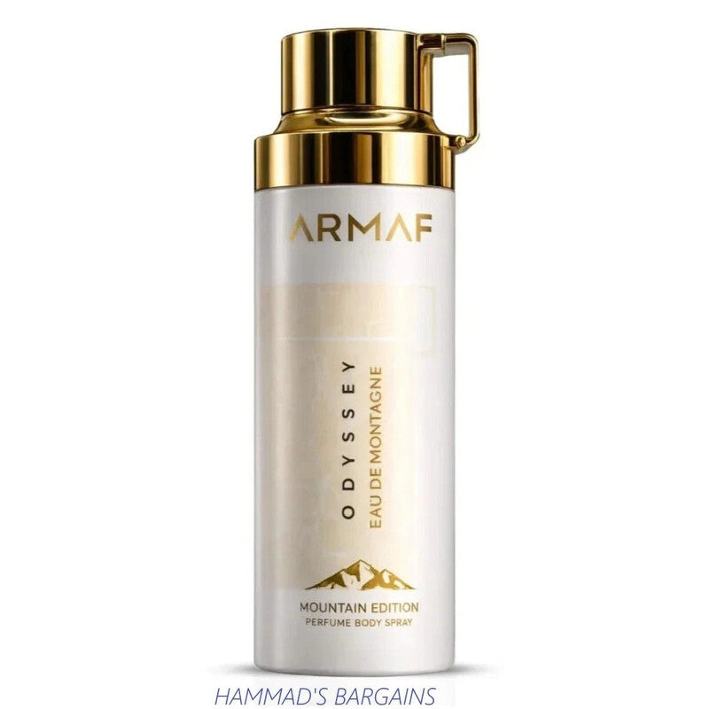Armaf Men's Odyssey Eau De Montagne Mountain Edition Body Spray 6.8 oz Fragrances - Luxurious Fragrance Available Online in Hong Kong & China