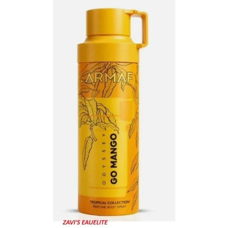 Armaf Men's Odyssey Go Mango Topical Collection Body Spray 6.8 oz Fragrances (Wholesale) - Luxurious Fragrance Available Online in Hong Kong & China
