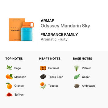 Armaf Men's Odyssey Mandarin Sky EDP Spray 2.02 oz - Luxurious Fragrance Available Online in Hong Kong & China