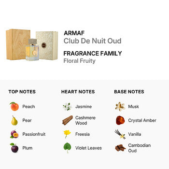 Armaf Unisex Club De Nuit Oud EDP Spray 3.5 oz - Luxurious Fragrance Available Online in Hong Kong & China