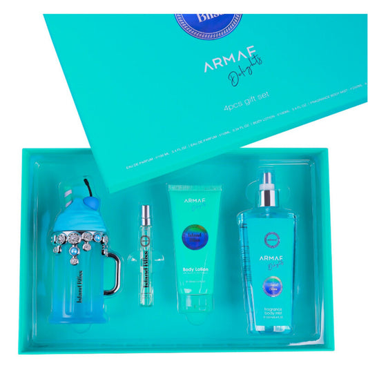 Armaf Unisex Ms- Lux Delights Island Bliss Blue Gift Set Fragrances (Wholesale) - Luxurious Fragrance Available Online in Hong Kong & China