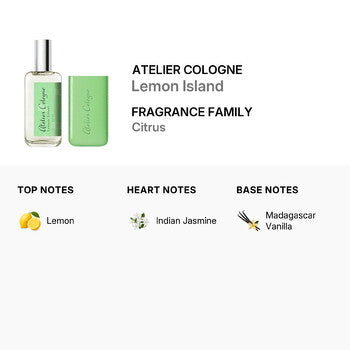 Atelier Cologne Unisex Lemon Island EDP Spray 1.0 oz (Wholesale) - Luxurious Fragrance Available Online in Hong Kong & China