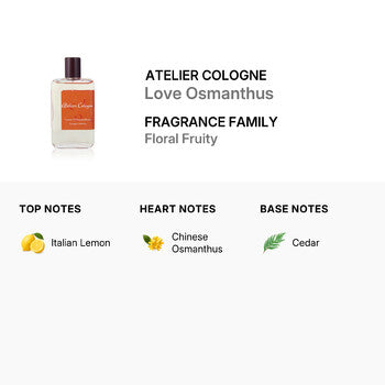 Atelier Cologne Unisex Love Osmanthus Cologne Absolue EDC Spray 6.7 oz (Wholesale) - Luxurious Fragrance Available Online in Hong Kong & China