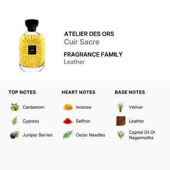 Atelier Des Ors Unisex Cuir Sacre EDP Spray 3.3 oz - Luxurious Fragrance Available Online in Hong Kong & China