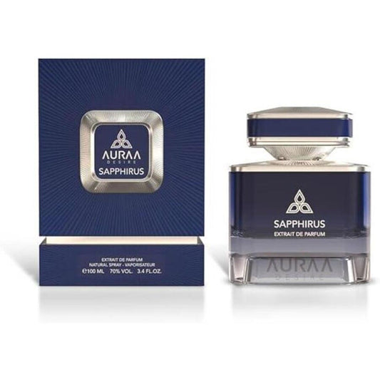Auraa Desire Men's Sapphirus Extrait de Parfum Spray 3.4 oz Fragrances (Wholesale) - Luxurious Fragrance Available Online in Hong Kong & China