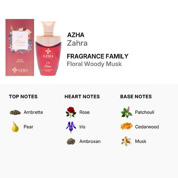 Azha Ladies Classiq Collection - Zahra EDP Spray 3.3 oz Fragrances (Wholesale) - Luxurious Fragrance Available Online in Hong Kong & China