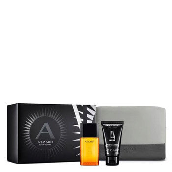 Azzaro Men / Azzaro Set EDT Spray 1.0 oz, Shampoo 1.7 oz, Toiletry Bag (M) - Luxurious Fragrance Available Online in Hong Kong & China