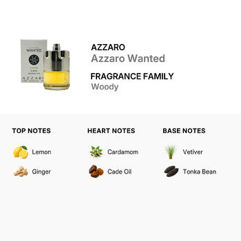 Azzaro Men's Azzaro Wanted EDT Spray 3.3 oz (Tester) - Luxurious Fragrance Available Online in Hong Kong & China