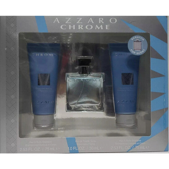 Azzaro Men's Chrome Gift Set - Luxurious Fragrance Available Online in Hong Kong & China