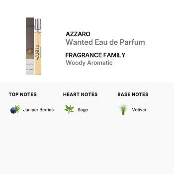 Azzaro Men's Wanted Eau de Parfum EDP Spray 0.33 oz Fragrances (Wholesale) - Luxurious Fragrance Available Online in Hong Kong & China