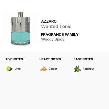 Azzaro Men's Wanted Tonic EDT 3.4 oz (Tester) - Luxurious Fragrance Available Online in Hong Kong & China