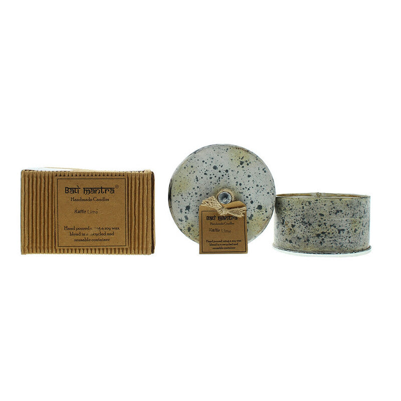 Bali Mantra Unisex Victorian Tin Round Kafir Lime 9.88 oz Scented Candle - Luxurious Fragrance Available Online in Hong Kong & China