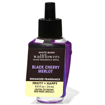 Bath And Body Works Unisex Black Cherry Merlot White Barn Wallflowers Diffuser 0.81 oz Refill - Luxurious Fragrance Available Online in Hong Kong & China