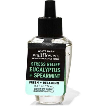 Bath And Body Works Unisex Eucalyptus + Spearmint White Barn Wallflowers Diffuser 0.81 oz Refill - Luxurious Fragrance Available Online in Hong Kong & China