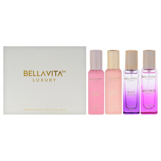 Bellavita Ladies Mini Set 4pcs EDP Gift Set Fragrances - Luxurious Fragrance Available Online in Hong Kong & China