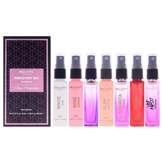 Bellavita Ladies Mini Set 7pcs EDP Gift Set Fragrances (Wholesale) - Luxurious Fragrance Available Online in Hong Kong & China