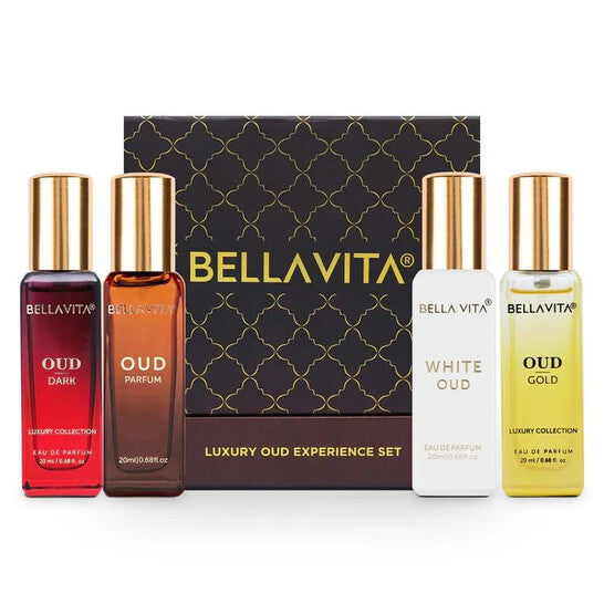 Bellavita Men's Luxury Oud Experience 4psc EDP Gift Set Fragrances - Luxurious Fragrance Available Online in Hong Kong & China