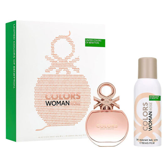 Benetton Ladies Colors De Rose Gift Set - Luxurious Fragrance Available Online in Hong Kong & China