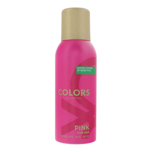 Benetton Ladies Colors Pink Deodorant Body Spray 5.0 oz Fragrances (Wholesale) - Luxurious Fragrance Available Online in Hong Kong & China