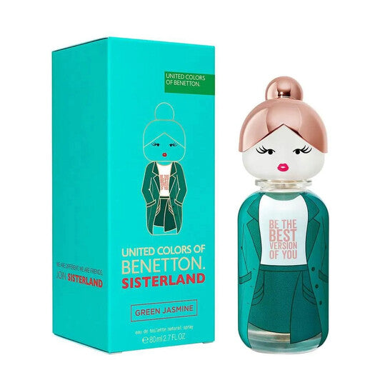 Benetton Ladies Sisterland Green Jasmine EDT 2.7 oz Fragrances (Wholesale) - Luxurious Fragrance Available Online in Hong Kong & China