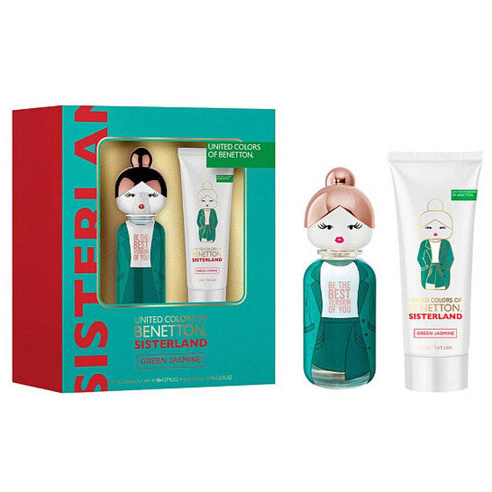 Benetton Ladies Sisterland Green Jasmine Gift Set Fragrances (Wholesale) - Luxurious Fragrance Available Online in Hong Kong & China