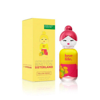 Benetton Ladies Sisterland Yellow Peony EDT 2.7 oz - Luxurious Fragrance Available Online in Hong Kong & China