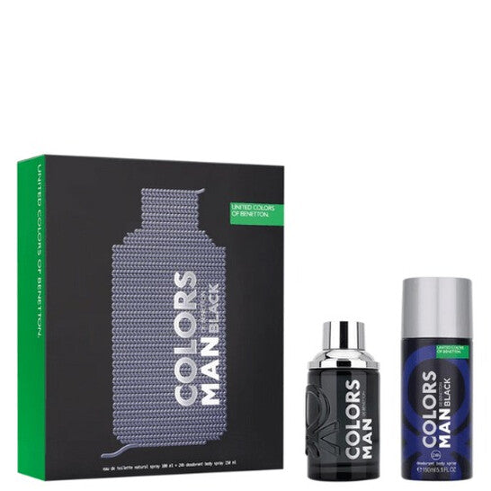 Benetton Men's Colors Black Gift Set Fragrances (Wholesale) - Luxurious Fragrance Available Online in Hong Kong & China