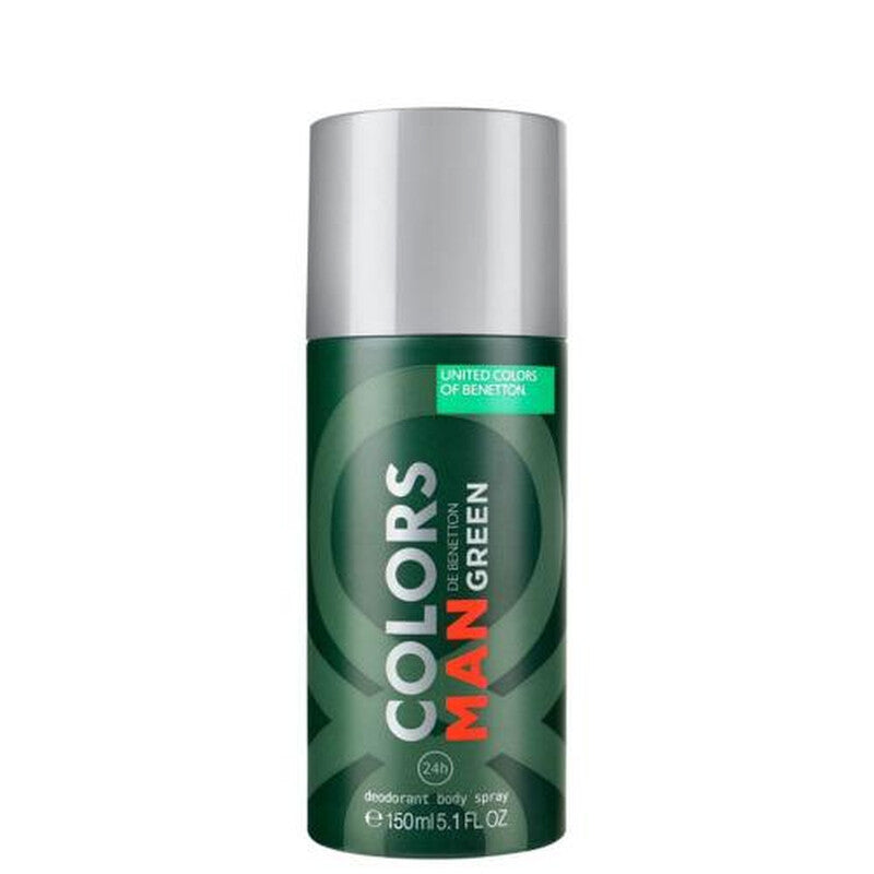 Benetton Men's Colors De Green Man Deodorant 5.1 oz Fragrances - Luxurious Fragrance Available Online in Hong Kong & China