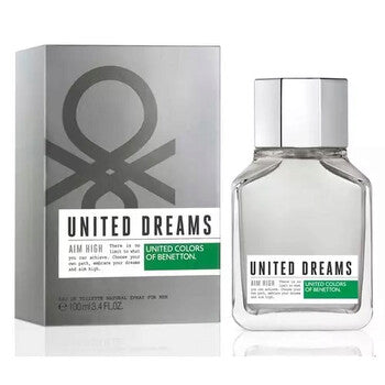 Benetton Men's United Dreams Aim High EDT Spray 3.4 oz (Tester) - Luxurious Fragrance Available Online in Hong Kong & China