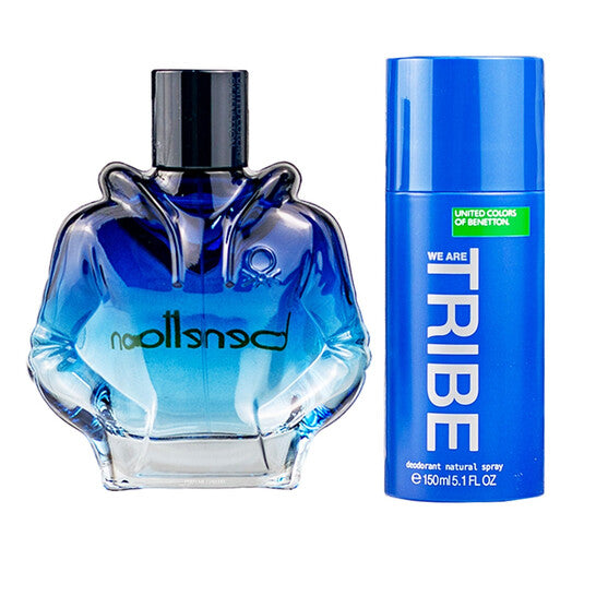 Benetton Men's We Are Tribe Gift Set - Luxurious Fragrance Available Online in Hong Kong & China