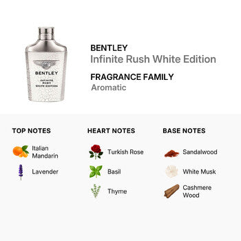 Bentley Men's Infinite Rush White Edition EDT 3.4 oz - Luxurious Fragrance Available Online in Hong Kong & China
