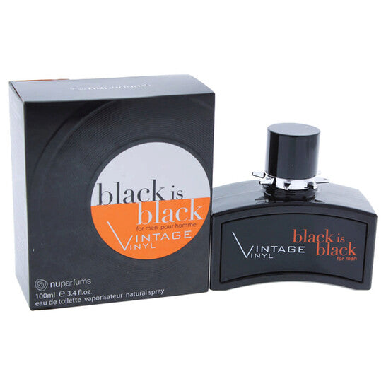 Nu Parfums Black Is Black Vintage Vinyl By Nu Parfums Edt Spray 3.4 Oz - Luxurious Fragrance Available Online in Hong Kong & China