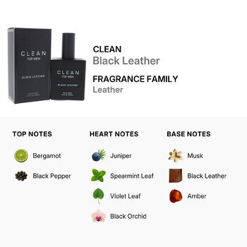 Clean Black Leather by Clean for Men - 3.4 oz EDT Spray (Wholesale) - Luxurious Fragrance Available Online in Hong Kong & China