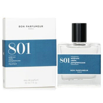 Bon Parfumeur 801 (Sea Spray, Cedar, Grapefruit) Eau De Parfum Spray - Aquatique 30Ml / 1Oz - Luxurious Fragrance Available Online in Hong Kong & China