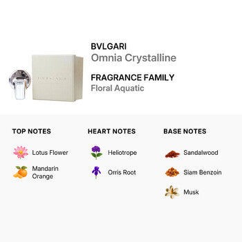 Bvlgari Ladies Omnia Crystalline EDT 0.5 oz Fragrances (Wholesale) - Luxurious Fragrance Available Online in Hong Kong & China