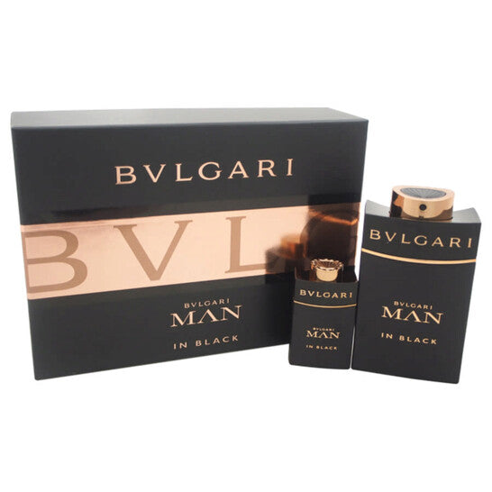 Bvlgari Man In Black by Bvlgari for Men - 2 Pc Gift Set 3.4oz EDP Spray, 0.5oz EDP Spray (Wholesale) - Luxurious Fragrance Available Online in Hong Kong & China