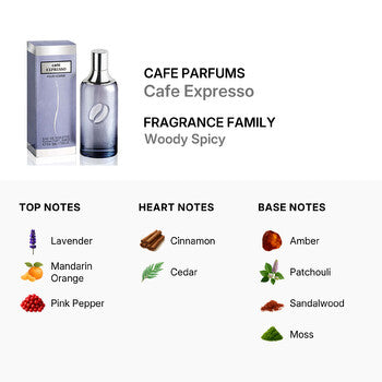 Cafe Parfums Men's Cafe Expresso EDT Spray 3.4 oz Fragrances (Wholesale) - Luxurious Fragrance Available Online in Hong Kong & China