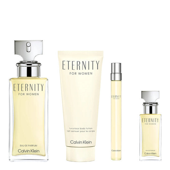 Calvin Klein Ladies Eternity 4pcs EDP Gift Set Fragrances - Luxurious Fragrance Available Online in Hong Kong & China